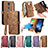 Leather Case Stands Flip Cover Holder S17D for Sharp Rouvo V