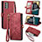 Leather Case Stands Flip Cover Holder S18D for Nokia G400 5G