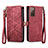 Leather Case Stands Flip Cover Holder S18D for Samsung Galaxy S20 FE 4G