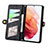 Leather Case Stands Flip Cover Holder S18D for Samsung Galaxy S21 FE 5G