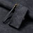 Leather Case Stands Flip Cover Holder S18D for Samsung Galaxy S24 5G Black