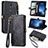 Leather Case Stands Flip Cover Holder S18D for Sharp Rouvo V