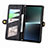 Leather Case Stands Flip Cover Holder S18D for Sony Xperia 1 V