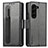 Leather Case Stands Flip Cover Holder SD1 for Samsung Galaxy Z Fold5 5G