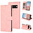 Leather Case Stands Flip Cover Holder SY1 for Google Pixel 6 5G Pink