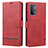 Leather Case Stands Flip Cover Holder SY1 for Oppo A93 5G Red