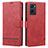Leather Case Stands Flip Cover Holder SY1 for Oppo F21 Pro 5G Red