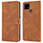 Leather Case Stands Flip Cover Holder SY1 for Realme 7i RMX2193 Brown