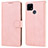 Leather Case Stands Flip Cover Holder SY1 for Realme 7i RMX2193 Pink