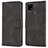 Leather Case Stands Flip Cover Holder SY1 for Realme C25S Black