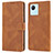 Leather Case Stands Flip Cover Holder SY1 for Realme Narzo 50i Prime Brown