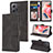 Leather Case Stands Flip Cover Holder SY1 for Xiaomi Redmi Note 12 4G