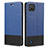 Leather Case Stands Flip Cover Holder SY2 for Realme C11 (2021) Blue