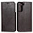 Leather Case Stands Flip Cover Holder T01D for Samsung Galaxy S21 FE 5G