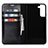 Leather Case Stands Flip Cover Holder T01D for Samsung Galaxy S21 FE 5G