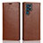 Leather Case Stands Flip Cover Holder T01D for Samsung Galaxy S22 Ultra 5G