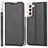 Leather Case Stands Flip Cover Holder T03D for Samsung Galaxy S22 Plus 5G