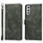 Leather Case Stands Flip Cover Holder T04D for Samsung Galaxy S22 Plus 5G Green
