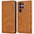 Leather Case Stands Flip Cover Holder T04D for Samsung Galaxy S22 Ultra 5G