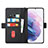 Leather Case Stands Flip Cover Holder T05D for Samsung Galaxy S22 5G