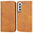 Leather Case Stands Flip Cover Holder T06D for Samsung Galaxy S21 FE 5G