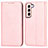 Leather Case Stands Flip Cover Holder T06D for Samsung Galaxy S21 FE 5G