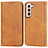 Leather Case Stands Flip Cover Holder T06D for Samsung Galaxy S22 5G