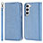 Leather Case Stands Flip Cover Holder T08D for Samsung Galaxy S22 Plus 5G