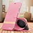 Leather Case Stands Flip Cover Holder TB1 for Huawei Mate 60 Pro Hot Pink