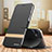 Leather Case Stands Flip Cover Holder TB1 for Xiaomi Poco M6 Pro 5G Black