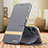 Leather Case Stands Flip Cover Holder TB1 for Xiaomi Poco M6 Pro 5G Gray