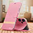 Leather Case Stands Flip Cover Holder TB1 for Xiaomi Redmi Note 12 Turbo 5G Hot Pink