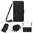 Leather Case Stands Flip Cover Holder Y01B for Apple iPhone 15 Pro