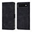 Leather Case Stands Flip Cover Holder Y01B for Google Pixel 6 5G Black