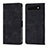 Leather Case Stands Flip Cover Holder Y01B for Google Pixel 6a 5G Black