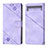 Leather Case Stands Flip Cover Holder Y01B for Google Pixel 7a 5G Purple