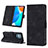 Leather Case Stands Flip Cover Holder Y01B for Huawei Honor X6 5G