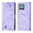 Leather Case Stands Flip Cover Holder Y01B for Huawei Honor X6 5G Purple