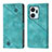 Leather Case Stands Flip Cover Holder Y01B for Huawei Honor X7a Green