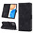 Leather Case Stands Flip Cover Holder Y01B for Huawei Honor X8 4G