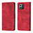 Leather Case Stands Flip Cover Holder Y01B for Huawei Honor X8 4G Red