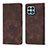 Leather Case Stands Flip Cover Holder Y01B for Huawei Honor X8a 4G