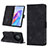 Leather Case Stands Flip Cover Holder Y01B for Huawei Honor X9a 5G