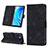 Leather Case Stands Flip Cover Holder Y01B for Huawei Nova Y70