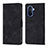 Leather Case Stands Flip Cover Holder Y01B for Huawei Nova Y70 Plus Black