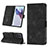 Leather Case Stands Flip Cover Holder Y01B for Motorola Moto Edge 30 Ultra 5G