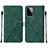 Leather Case Stands Flip Cover Holder Y01B for Motorola Moto G Power 5G (2023) Green