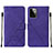 Leather Case Stands Flip Cover Holder Y01B for Motorola Moto G Power 5G (2023) Purple