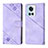 Leather Case Stands Flip Cover Holder Y01B for OnePlus 10R 5G Purple