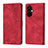 Leather Case Stands Flip Cover Holder Y01B for OnePlus Nord CE 3 5G Red